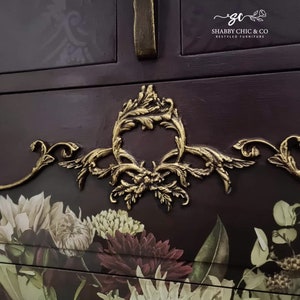 Redesign With Prima & Kacha "Majestic Flourish" Decor Mould, Food Safe Silicone Mold, Furniture Applique, Use With Paper Clay, Epoxy