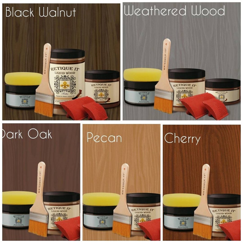 Retique It Liquid Wood Kit Everything You Need to Complete Etsy