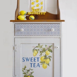 Redesign With Prima &quot;Lemon Tree&quot; Decor Transfer, Small Rub On Image Transfer, Decal 6X12, For Furniture, Walls And Mixed Media Projects