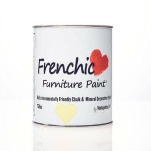 Sale! Frenchic Furniture Paint Original Range &quot;Lima&quot; Yellow Bright Pale Yellow Mineral Chalk Paint