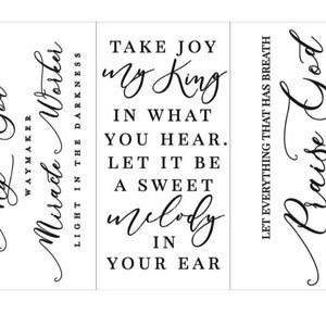 Scripture Transfer, Redesign With Prima Decor Transfer, Script Pattern, God, Jesus, Inspirational Image, Writing Designs, Religious Decal