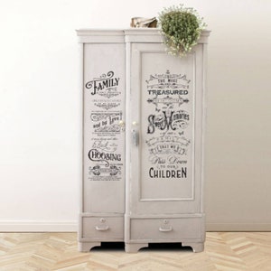 RETIRED* Redesign With Prima "Family Heirlooms" Decor Transfer, Rub On Image Transfer, Family Quote Decal For Furniture, Walls And Projects