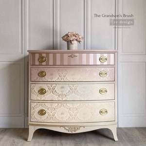 Redesign With Prima & Kacha &quot;Anisa&quot; Decor Stencil, Damask Style Pattern, Furniture Design, Large Stencil For Walls, Furniture And More