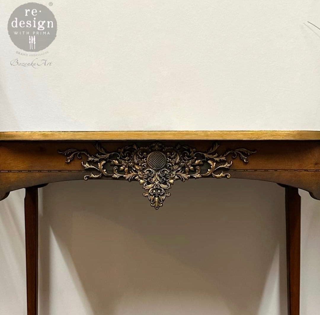 Redesign With Prima ELABORATE FINERY Decor Poly, Furniture Applique, Moldable And Bendable, Furniture Accent Pieces, Craft Inlay, Onlay