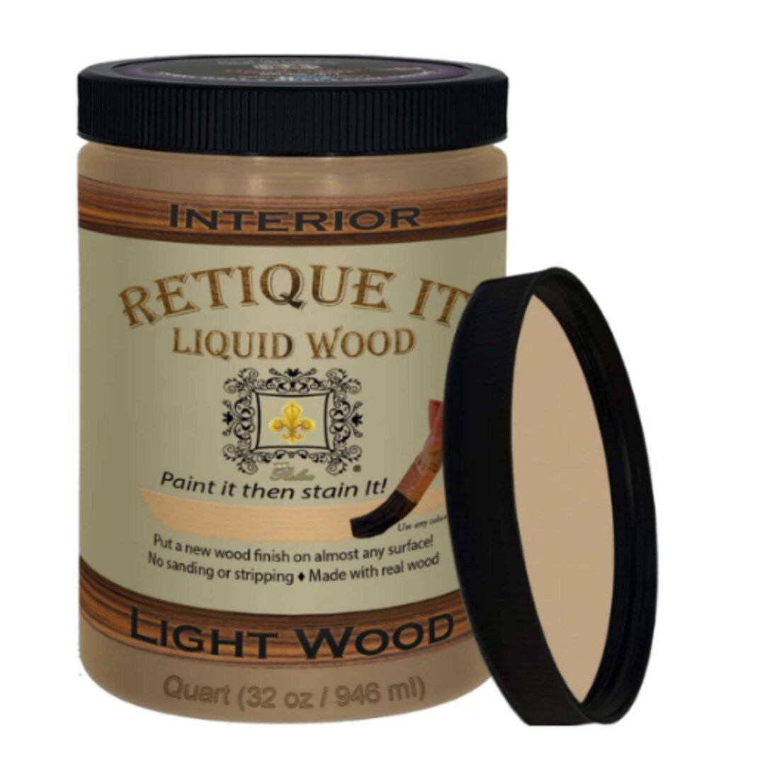 Retique It Liquid Wood - Light Wood Half Pint (8oz) - Paint It