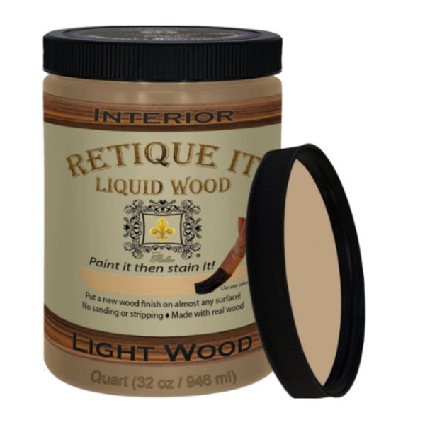 Retique It Liquid Wood - Turn Just About Any Hard Surface Into Beautiful Stained Wood! Interior And Exterior Liquid Wood For All Projects