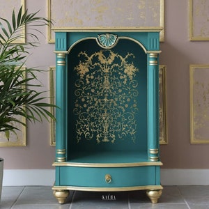 Redesign With Prima & Kacha &quot;Manor Swirls&quot; Decor Transfer, Gold Foil Furniture Decal, Gilded Transfer For Furniture, Walls And Project