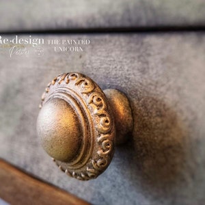 Redesign With Prima And Cece Restyled &quot;Luxe Orante&quot; Knob Decor Mould, Silicone Mold, Functional Knob Hardware, DIY Drawer Knobs