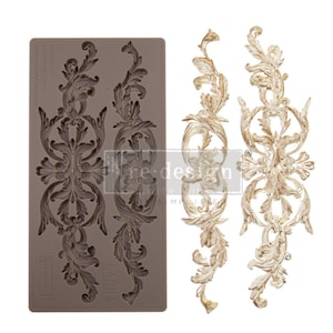 Redesign With Prima & Kacha &quot;Imperial Intricacy&quot; Decor Mould, Food Safe Silicone Mold, Furniture Applique, Use With Paper Clay, Epoxy