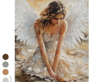 New! Redesign with Prima ANGELIC REVERIE Decoupage Paper, Size A3 Fiber Paper