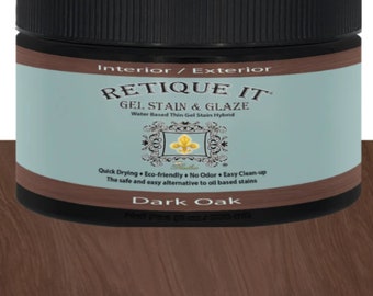 Retique It Gel Stain & Glaze - Dark Oak Finish (8oz)