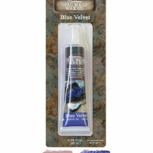 Art Alchemy Opal Magic &quot;Blue Velvet&quot; Wax Redesign With Prima Metallic Blue Or Pink Magic Detailed Color Changing Wax