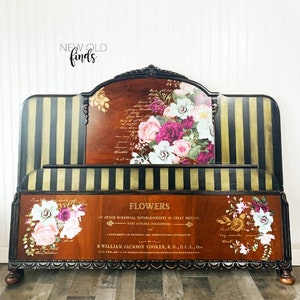 Redesign With Prima &quot;Violet Hill&quot; Decor Transfer, XL Rub On Furniture Decal, Purple, Pink And Mint Flowers, Ships Free! RETIRED