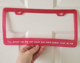 All Too Well License Plate Frame