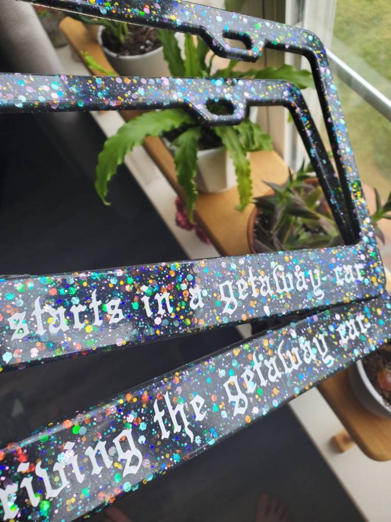 Getaway Car license plate frame Choose style Etsy