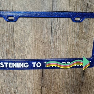 Personalized license plate frame *CUSTOM COLORS*