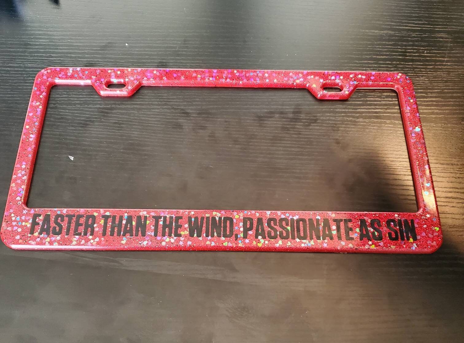 RED license plate frame Etsy