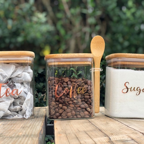 Tall Black & White Ceramic Lidded Jar Kitchen Storage Jar Etsy