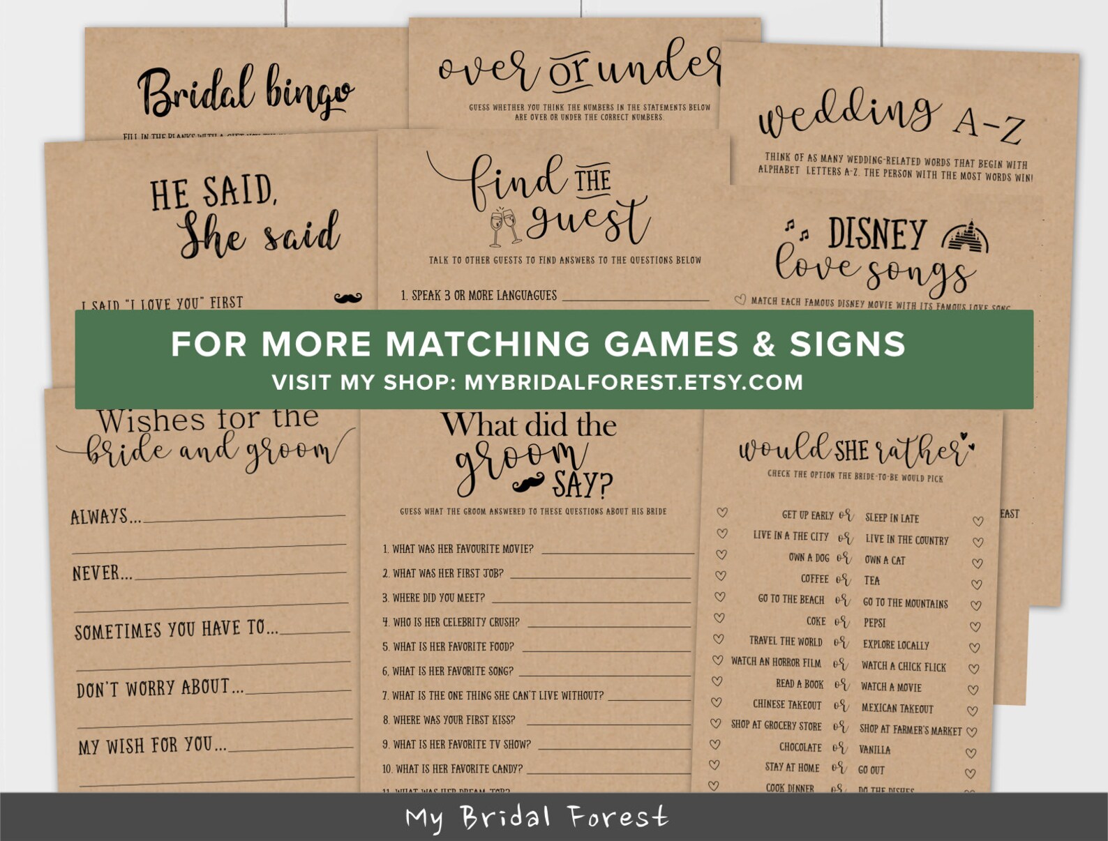 Bridal Word Scramble Game Bridal Shower Games Unscramble Etsy