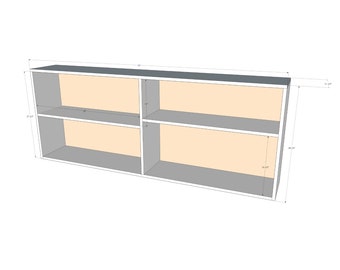 Montessori toy shelf Woodworking PDF plans printable