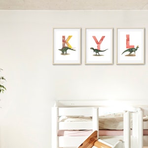 Lettre K, Kenteosaurus Dinosaur print, Vertical ABC Dinosaur Illustration , Alphabet Dinosaur Wall Art, décor de chambre pour enfants, art ABC imprimable image 5