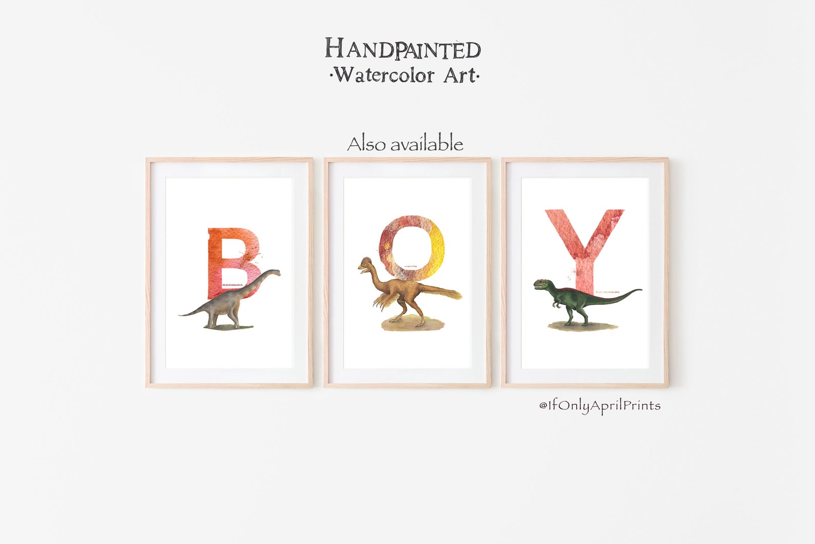 Letter A, Allosaurus Dinosaur Print, Vertical ABC Dinosaur Illustration ...