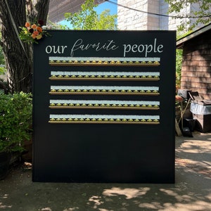 Black Escort Wall for RENT - Do Not Purchase Listing - New York-Brooklyn-Manhattan-SI-NJ Areas | Escort Wall | Wedding Seating Cards