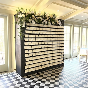 Black Escort Wall for RENT - Do Not Purchase Listing - New York-Brooklyn-Manhattan-SI-NJ Areas | Escort Wall | Wedding Seating Cards