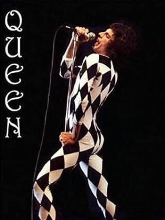 Freddie Mercury Harlequin Costume Replica Etsy