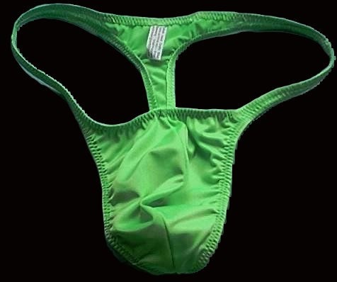 Handmade Underwear, Green Scrundies 