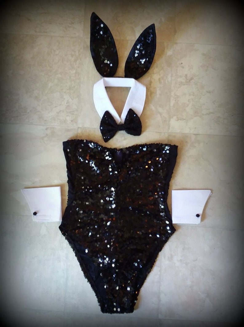 Playboy conejita lentejuelas traje de cualquier color | Etsy