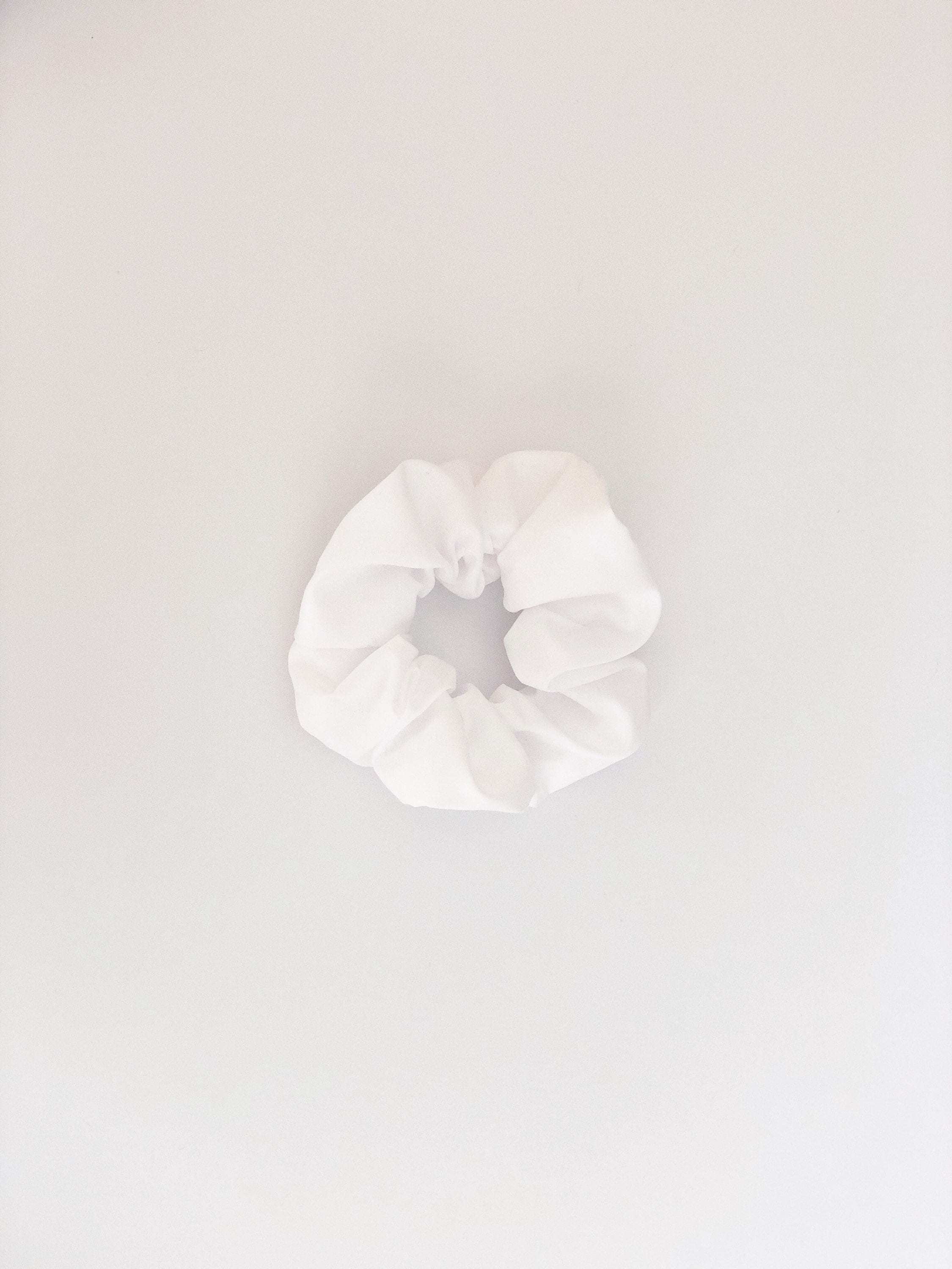 Large White Cotton Scrunchie Big Scrunchie For Full Long | Etsy