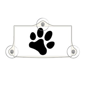Paw Print EZ-Pass Holder - Paw Print Design Holder - for Small I-Pass and New EZ-Pass