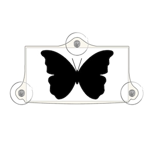 Butterfly design - Toll Pass holder - EZ pass holder - for bew / I pass / EZ Pass