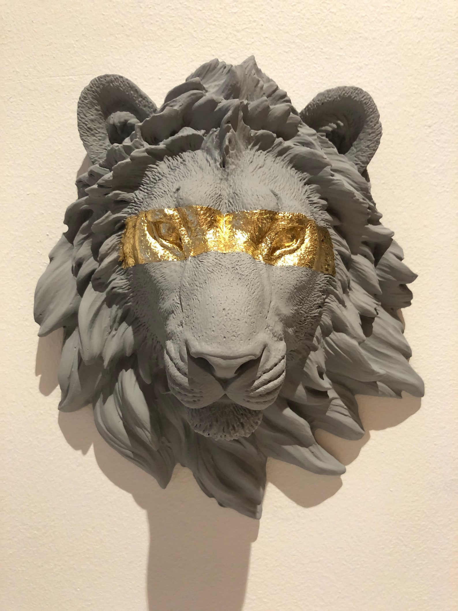 Set of 3 LION HEAD wall decoration Etsy