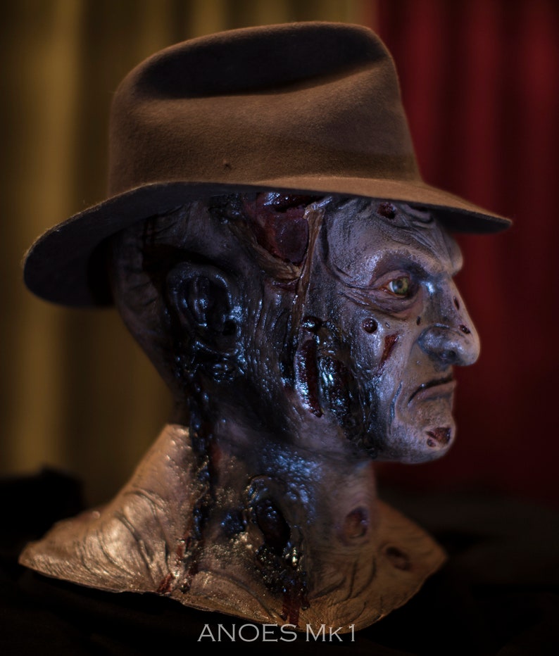 Freddy Krueger Mask Foam Filled Latex Mask A Nightmare On Etsy