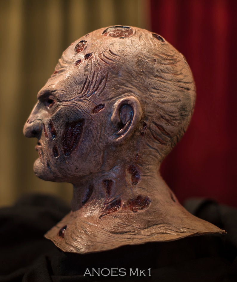 Freddy Krueger Mask Latex A Nightmare On Elm Street Etsy