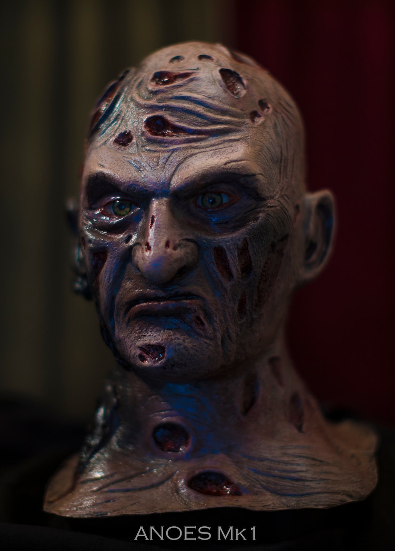 Freddy Krueger Mask Foam Filled Latex Mask A Nightmare On Etsy