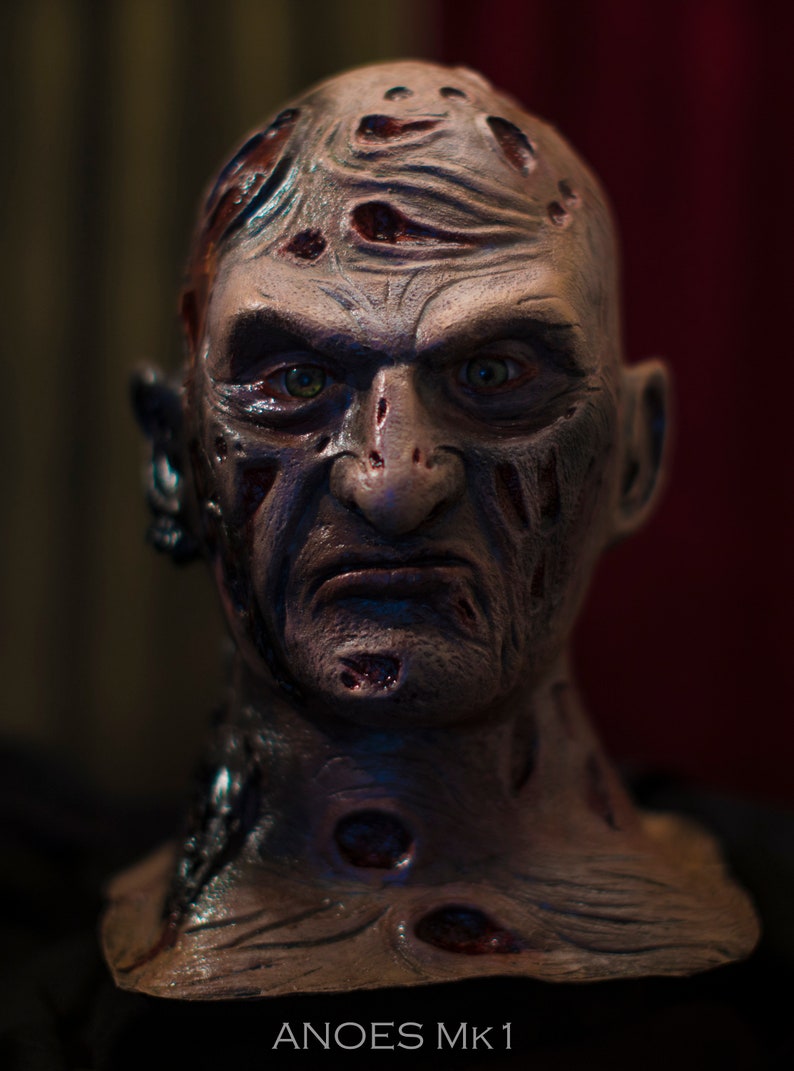 Freddy Krueger Mask Foam Filled Latex Mask A Nightmare On Etsy