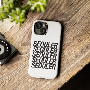 Seouler Tough Case, Seoul City Phone Case, South Korea, Souvenir, Black and White