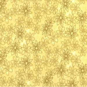 108&quot; Sketched Floral - Yellow