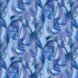 May include: Abstract seamless pattern with blue, purple, and white swirls and lines. The pattern is reminiscent of a watercolor painting.