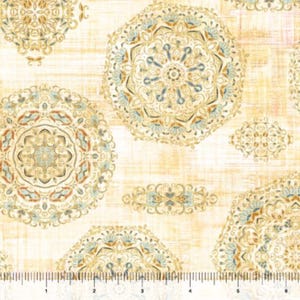 108&quot; Grace & Charm Medallion Toss Gold