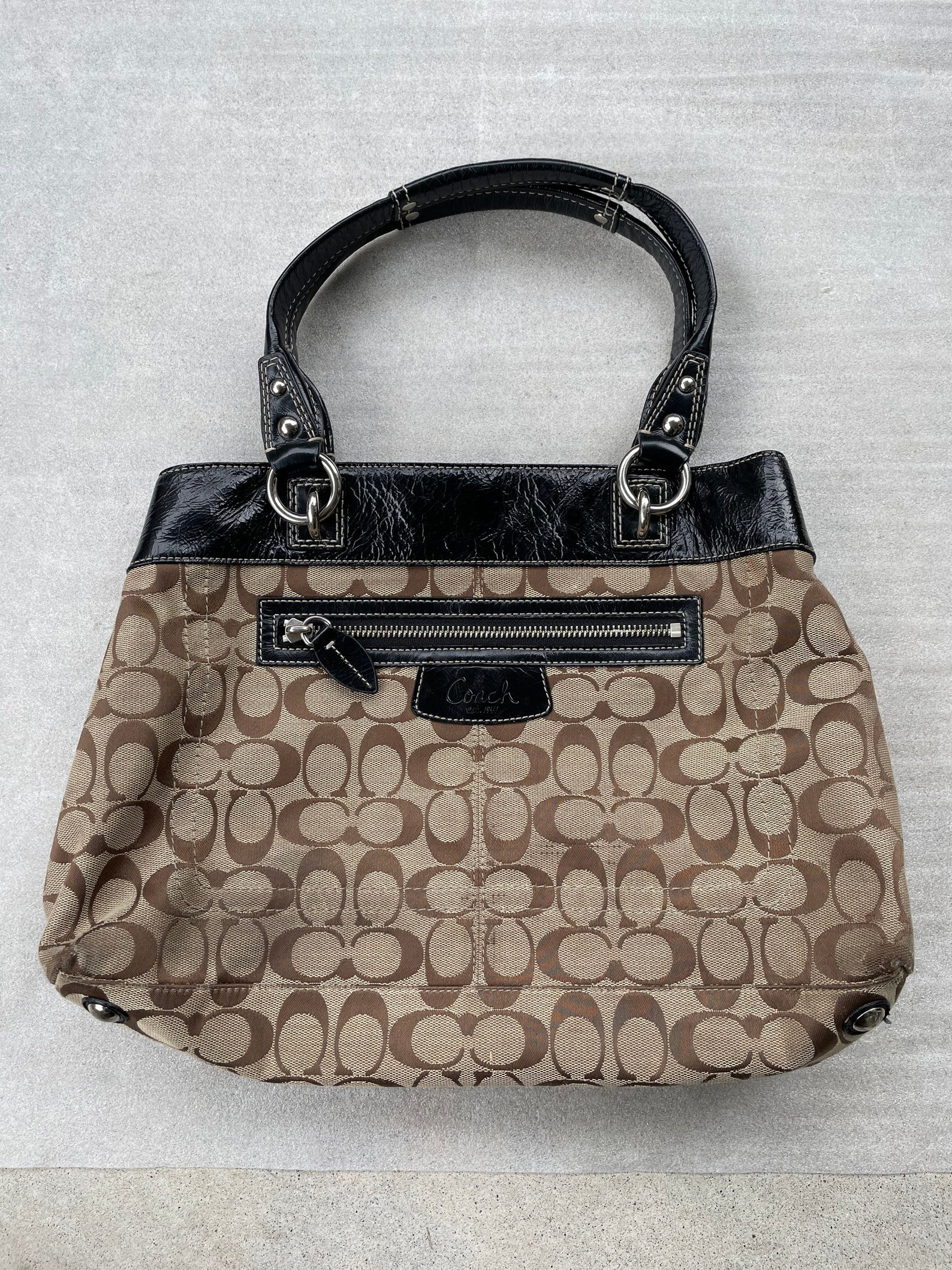 Vintage Coach Purse klassiek logo Etsy