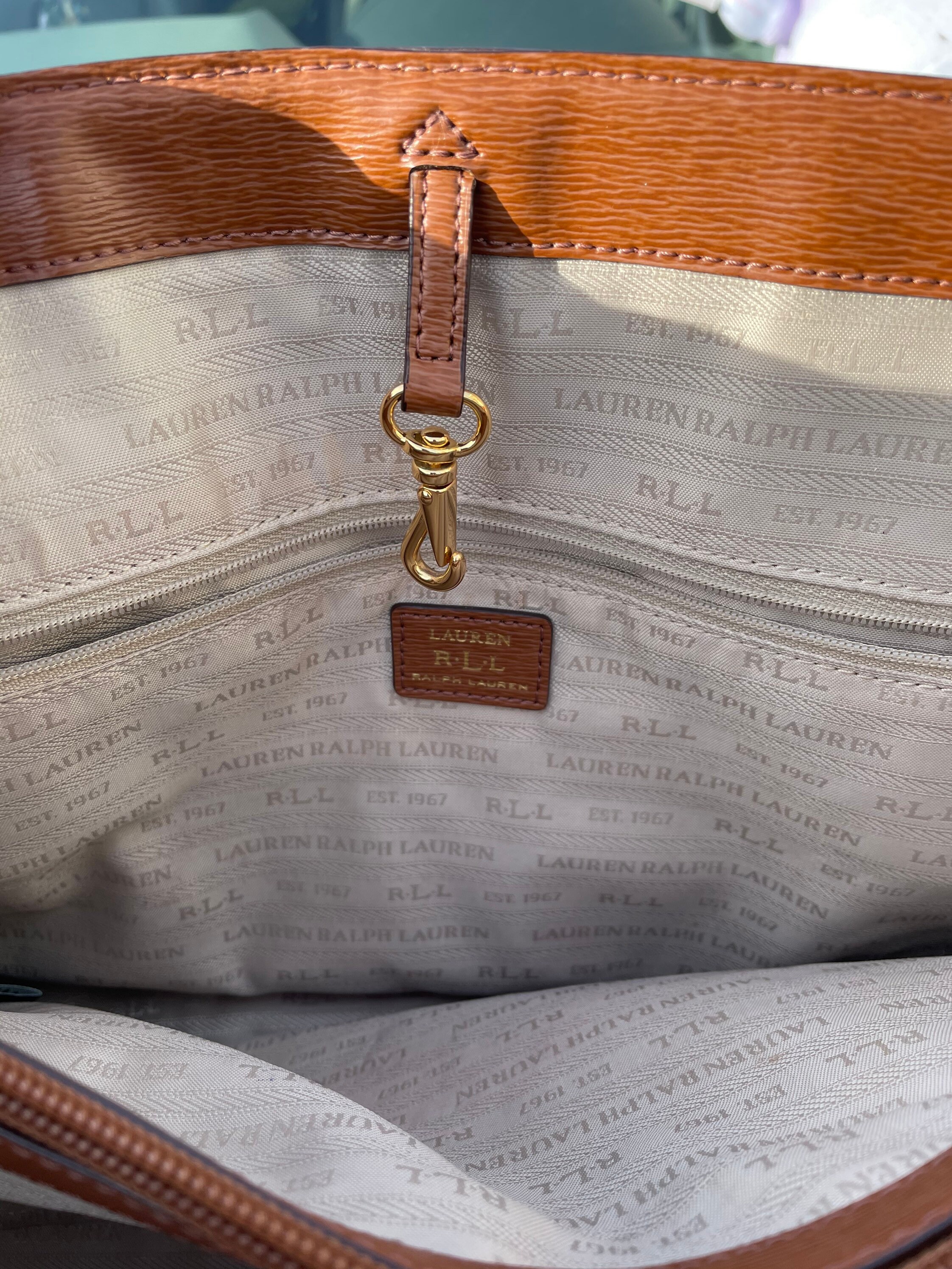 Vintage Ralph Lauren bag brown leather Etsy