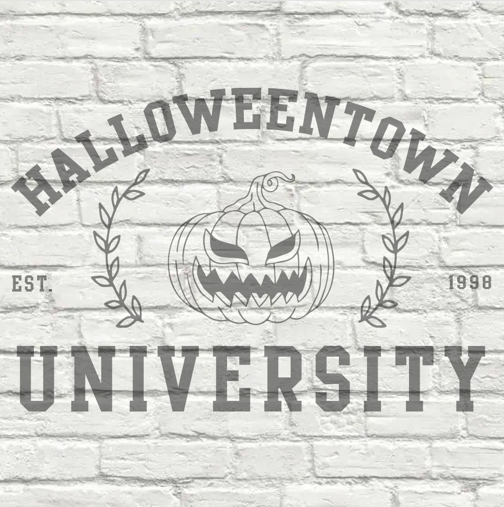 Halloweentown University SVG PNG Halloween Silhouette - Etsy