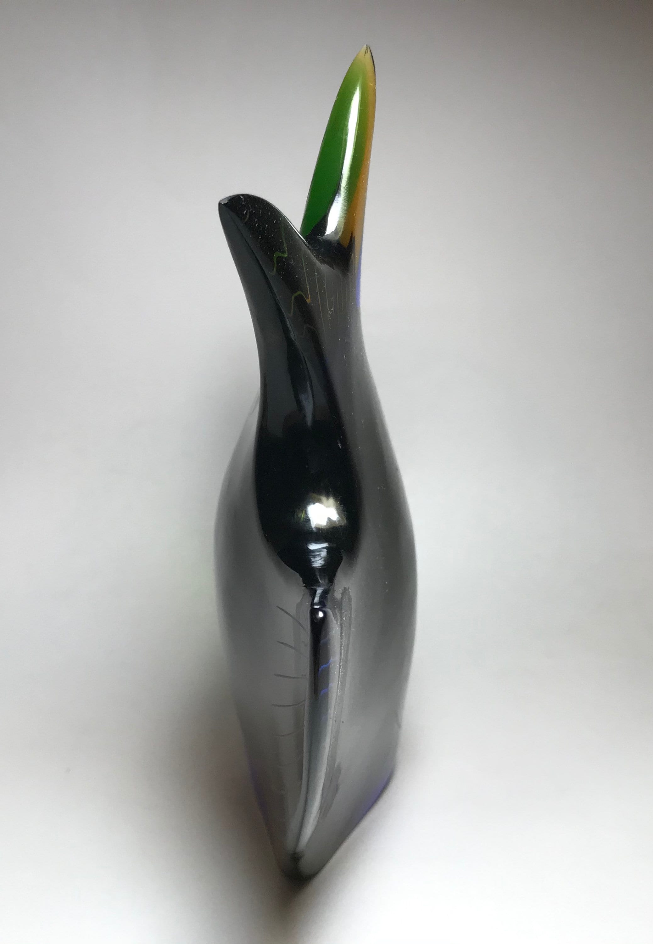 チェコスロバキア EXBOR 魚 インテリア★置物 ガラス製 全長33cm Mid-century EXBOR Glass Fish Sculpture, Rozinek & Honzik, Czech