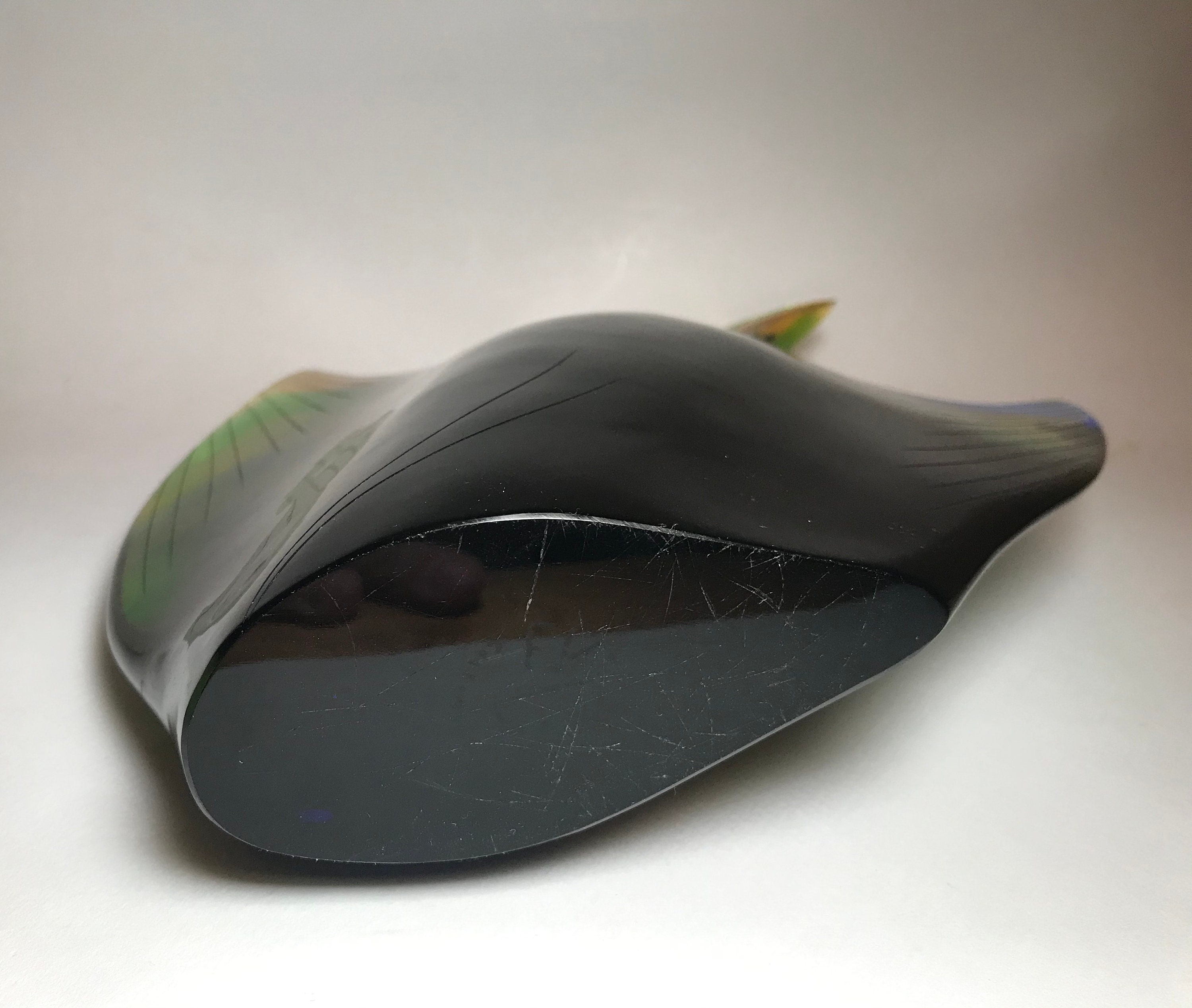 Mid-century EXBOR Glass Fish Sculpture, Rozinek & Honzik, Czech
