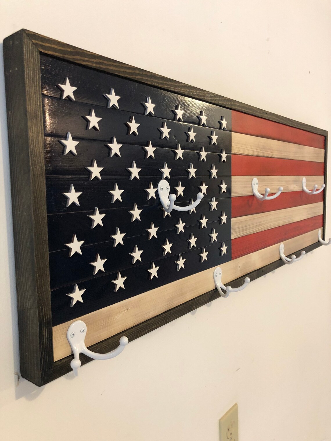 American Flag Coat Rackmultiple sizes Etsy