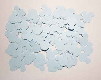 Light Blue Mickey Mouse Paper Confetti - Table Confetti - Gender Reveal - Baby Shower - Wedding - Birthday Party Decor - Anniversary